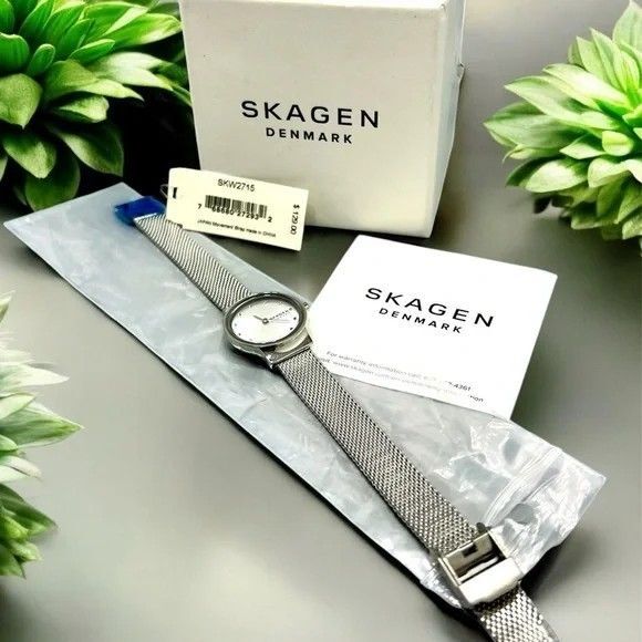 Skagen Freja Women\'s  White Dial Stainless Steel Mesh Band Watch - SKW2715 main image 4